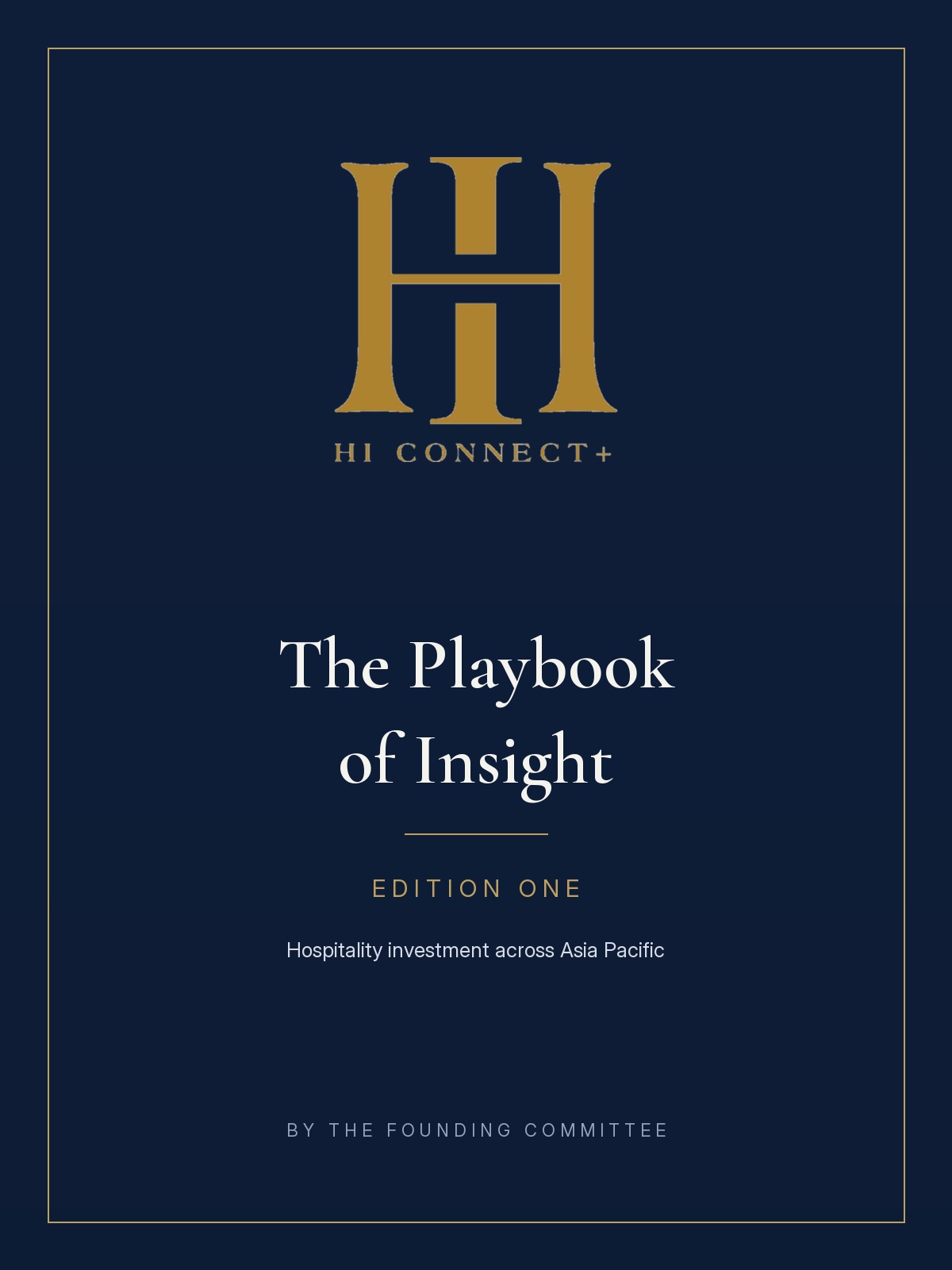 Cover of the HI Connect+ Playbook of Insight, Edition One